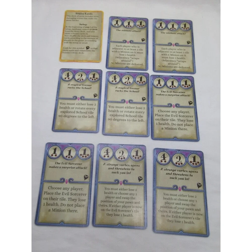 Sinister Institute Board Game Promo Cards
